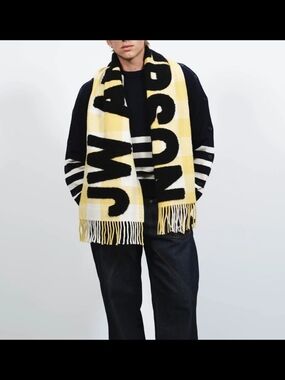 JW ANDERSON Checkered Logo Scarf - UNISEX